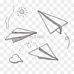 [纸飞机简笔画]纸飞机简笔画 简单