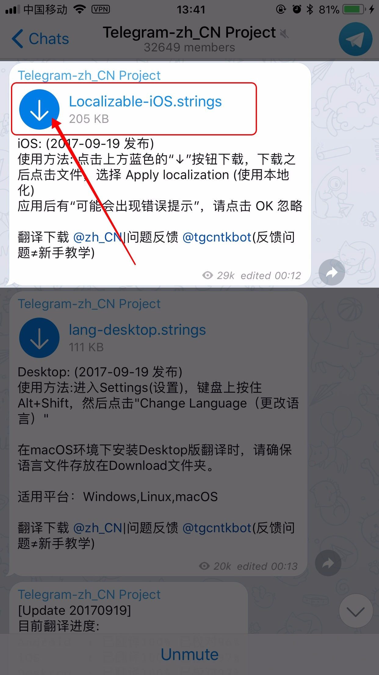 关于telegeram软件中文版的信息