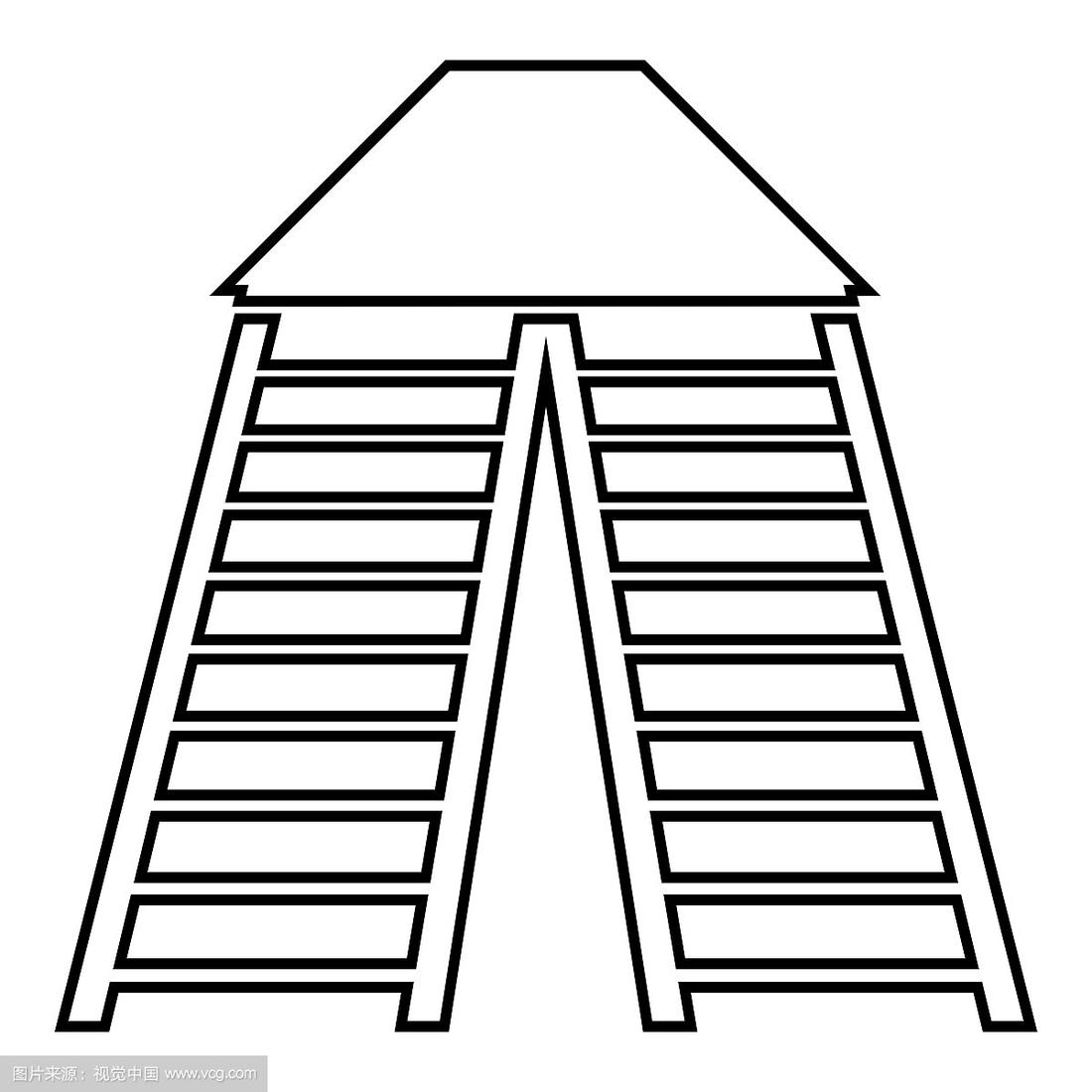 梯子图片简笔画大全大图_梯子图片简笔画大全大图可爱