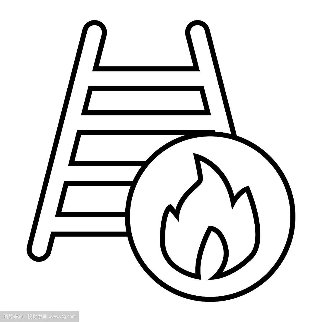梯子简笔画图片可爱_梯子简笔画图片可爱卡通