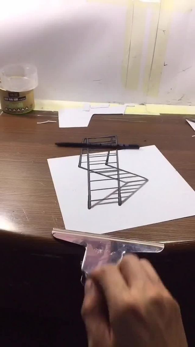 立体图形梯子怎么画一年级_立体图形梯子怎么画一年级简单