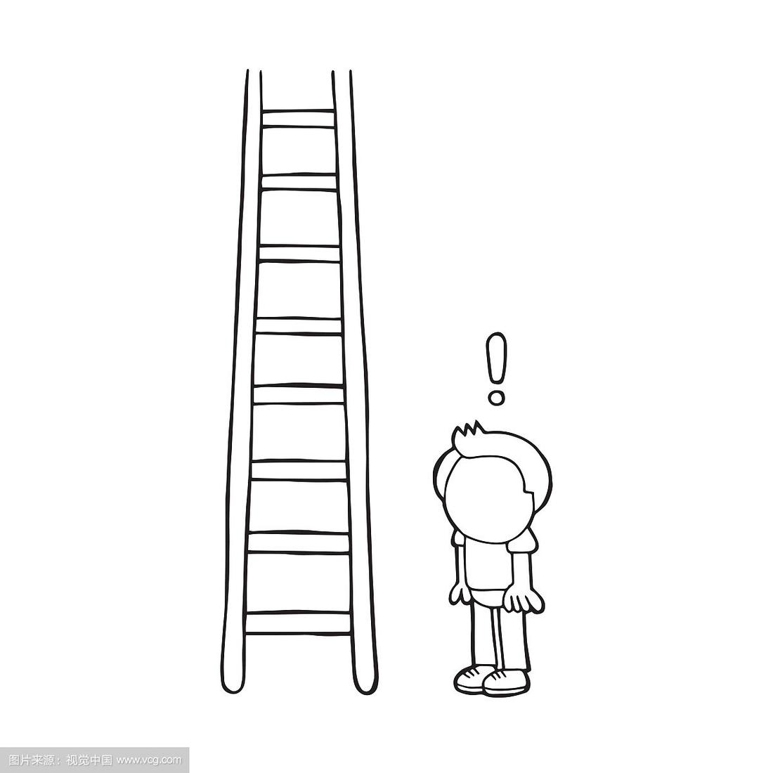 梯子图片简笔画可爱卡通_梯子图片简笔画可爱卡通版